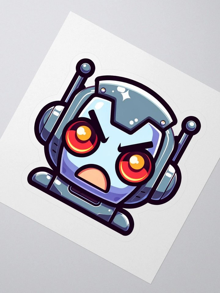 Angry Robot Kiss Cut Stickers product image (2)