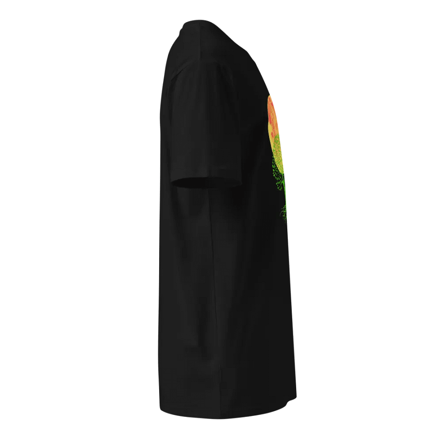 Moon Tree Black 100% Cotton T-Shirt product image (4)