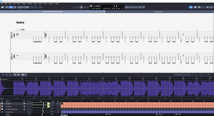 Quest for Fire PDF TAB + Backing Track MP3 product image (3)