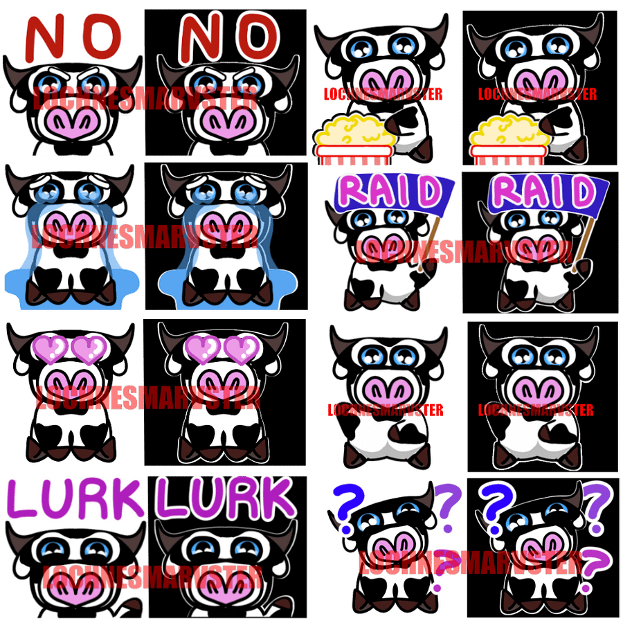 Moo-tiful Expressions: The Cow Emote Collection product image (1)