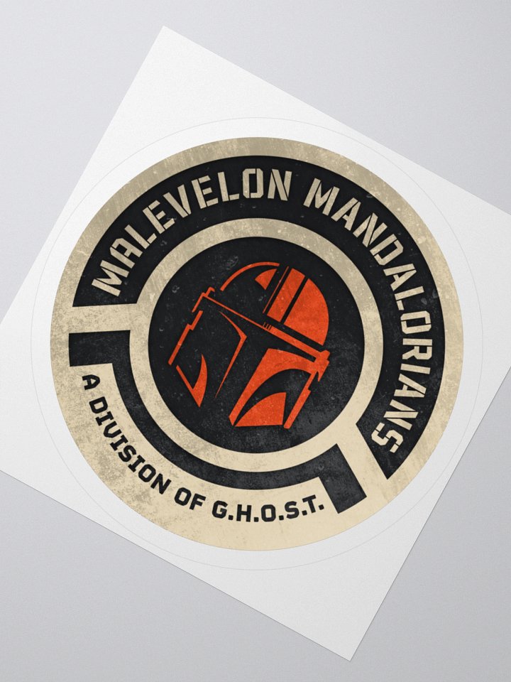 Malevelon Mandalorians Textured Sticker product image (1)