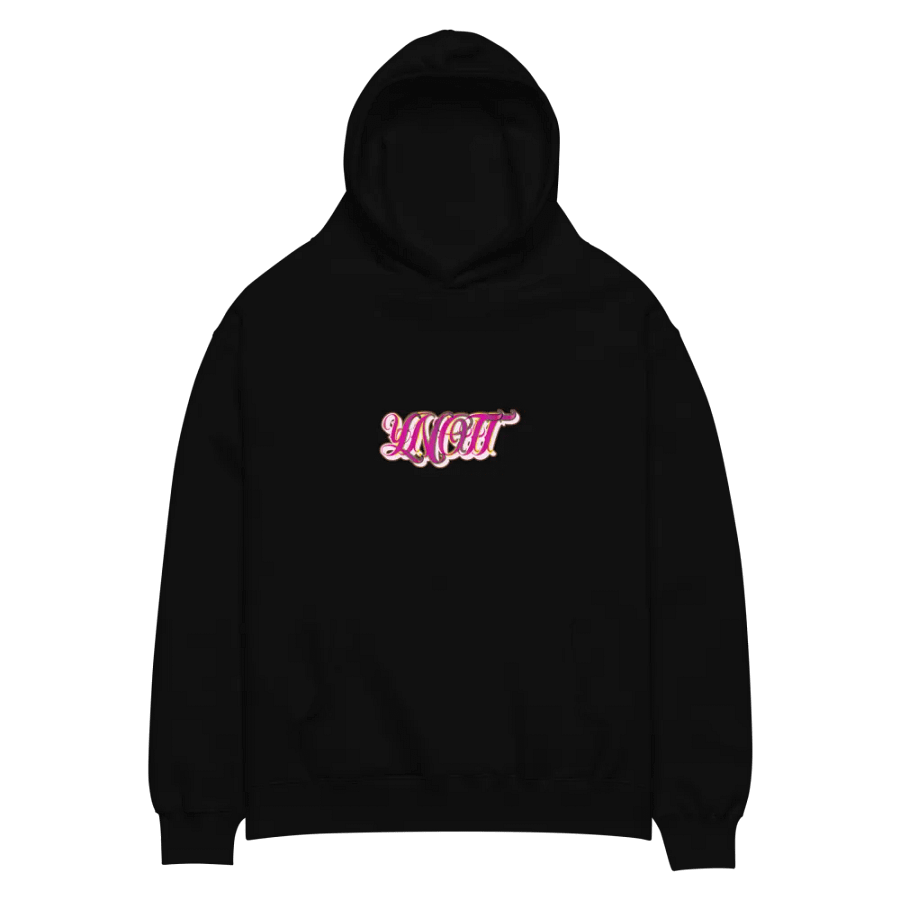 Gradient Typography Hoodie - Chroma Pink product image (2)