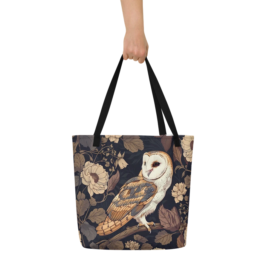 Tote Bag: Adorable Owl Classic Elegant Bohemian Vintage Style Design product image (6)