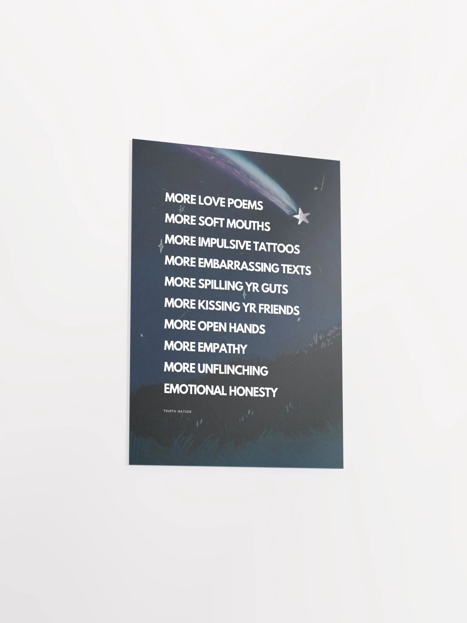 More Love Poems Art Print (Night) product image (3)