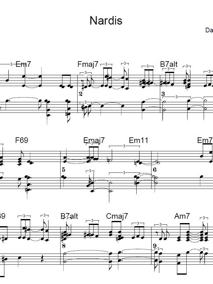 Nardis - Piano sheet music product image (1)