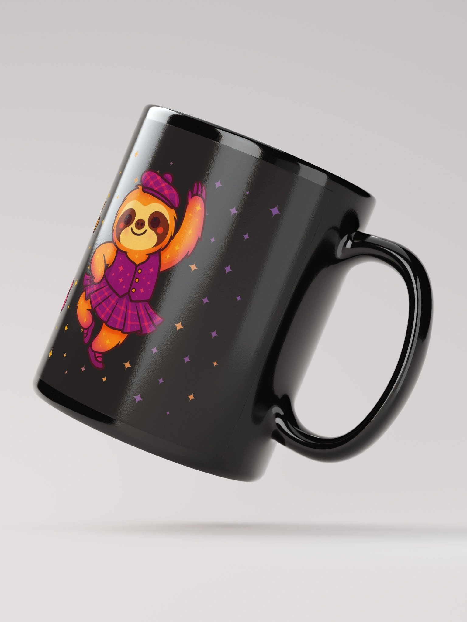 Tiny Feet Big Dreams Sloth Mug – Highland Dance Gift for Girls, Cute Scottish Dancer Coffee Cup product image (2)