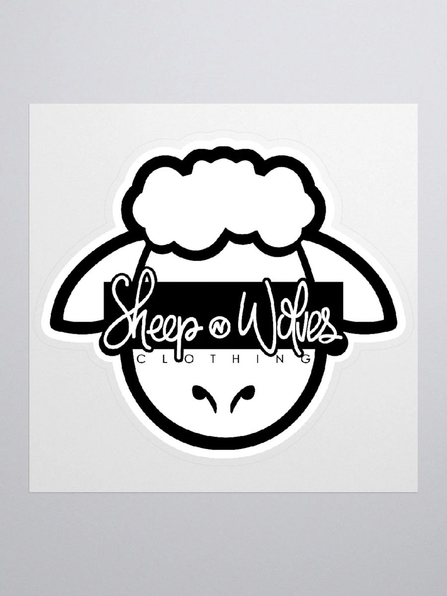 SHEEP N WOLVES LOGO STICKER (WHITE) product image (1)