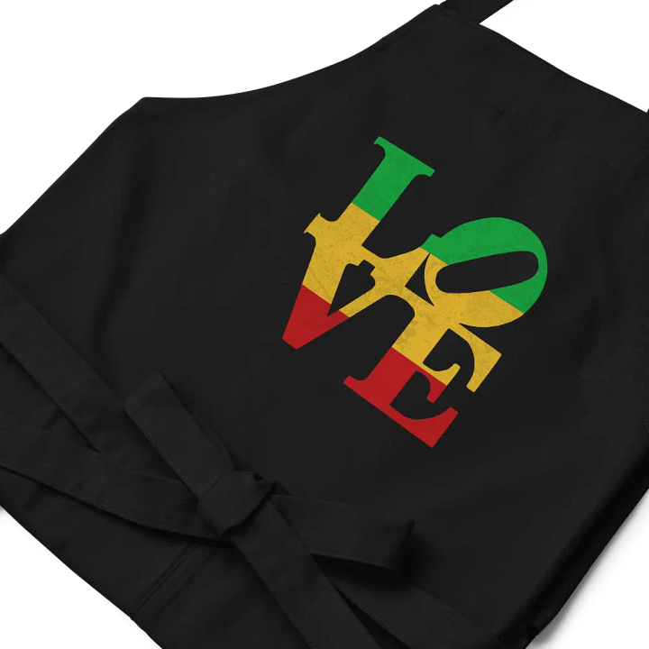 Rasta Love Cotton Twill Black Apron product image (2)
