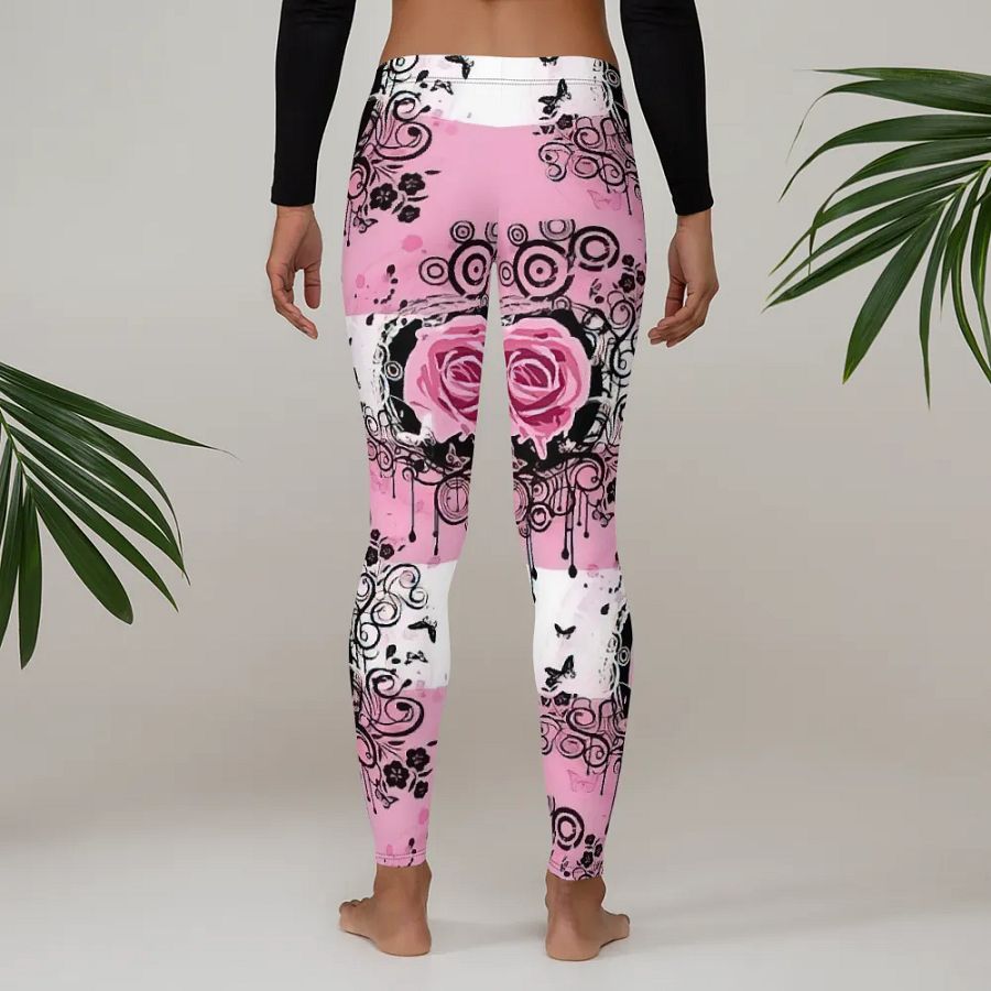Romantic Rose All-Over Print Leggings product image (4)