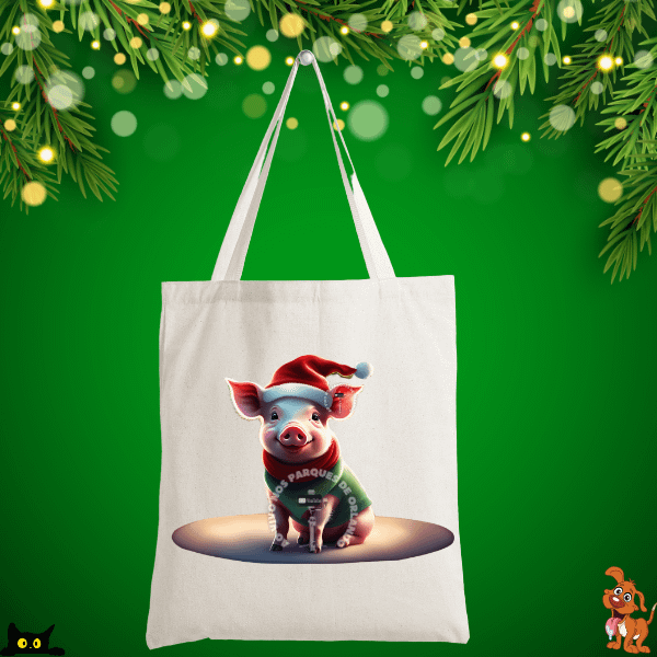Tote Bag Christmas Pig product image (1)
