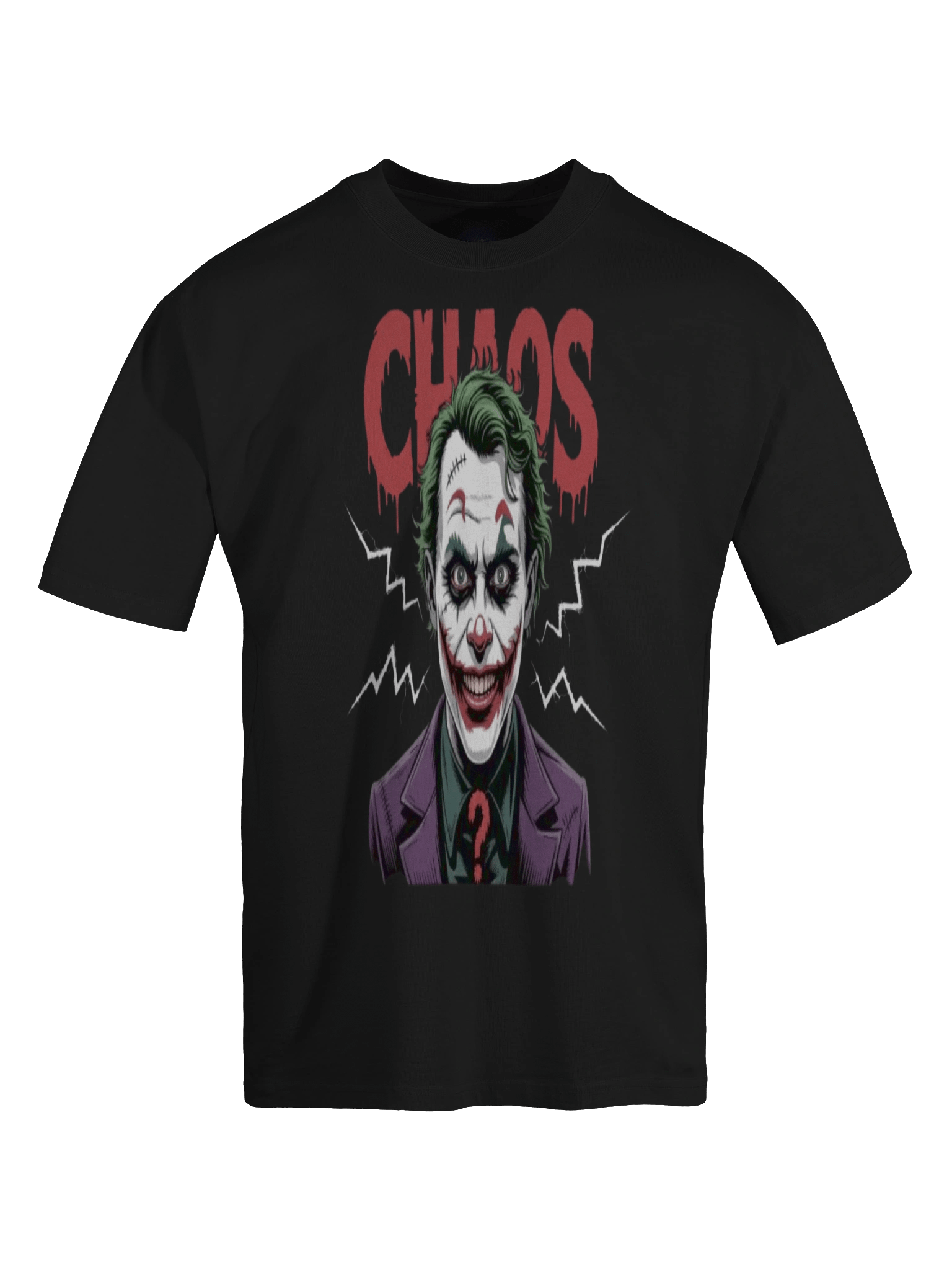 Chaos Grin: The Joker Oversized Faded T-Shirt product image (1)