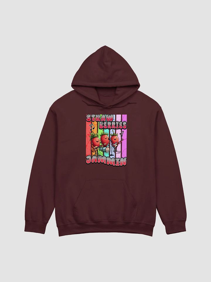 Strawberries Jammin Band Hoodie product image (4)