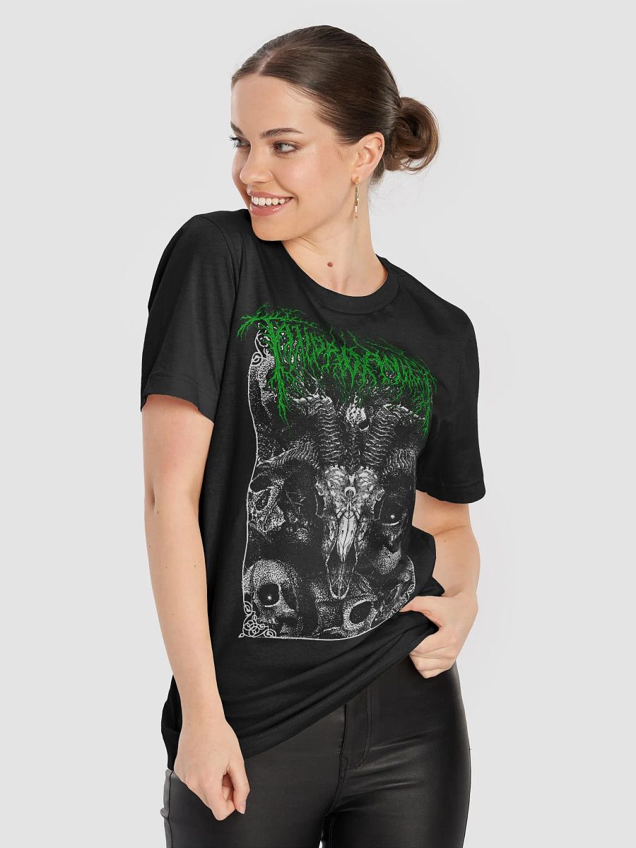 Goat Skull Green Logo on Bella Canvas product image (8)