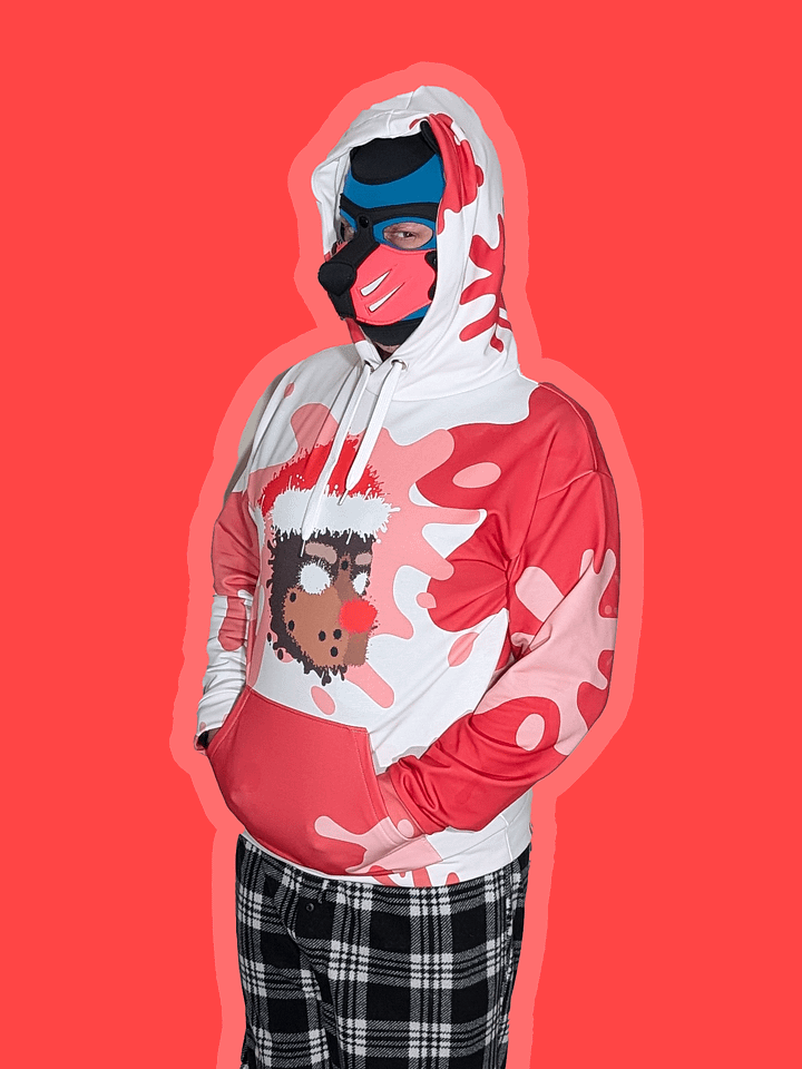 Chaos Splatter Santa Reindog Hoodie product image (1)