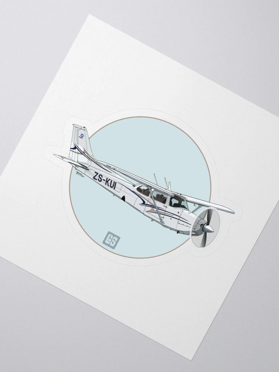Cessna 172 RG Kiss Cut Sticker Aviation Art product image (2)