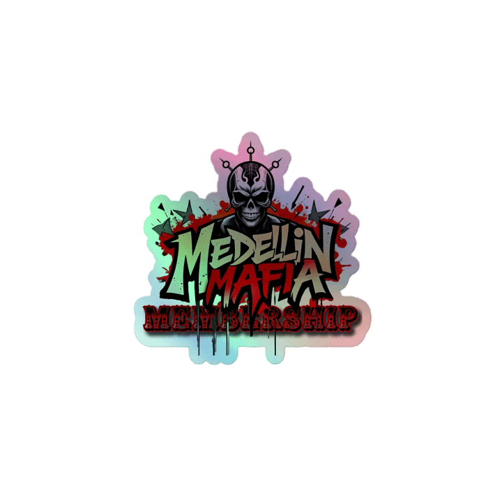 Flaming Skull Holographic Sticker Set product image (1)
