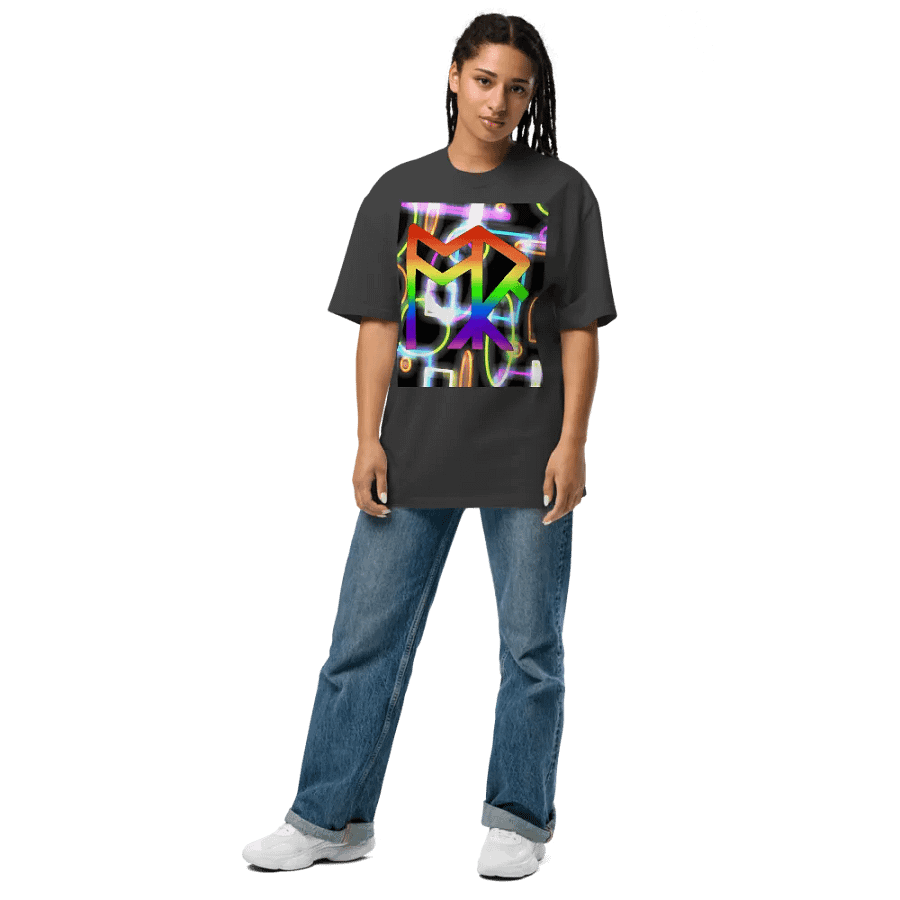 ToRk Rune Oversized Faded T-Shirt (LGBT Tones) product image (7)