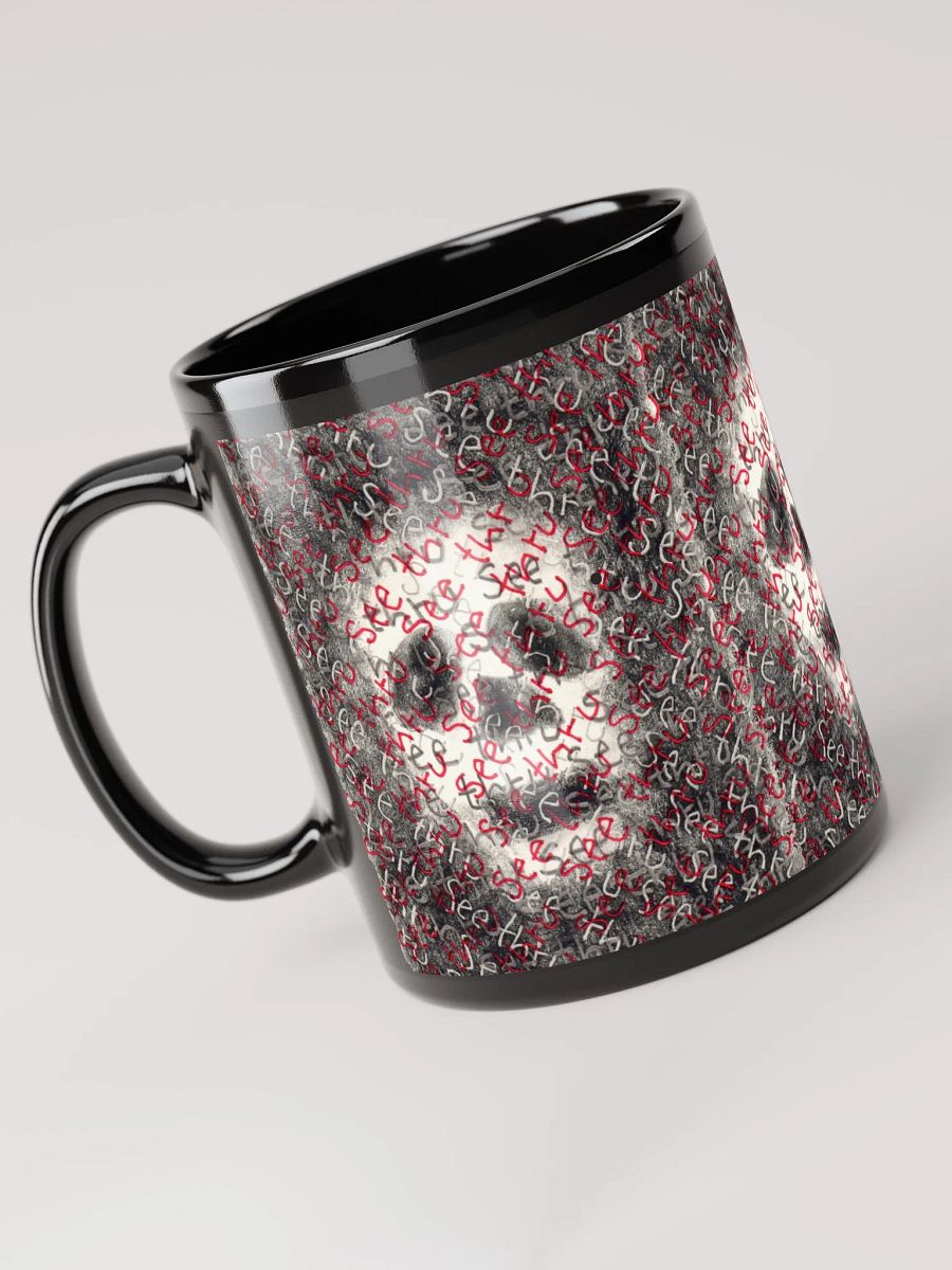 See thru black glossy mug product image (4)