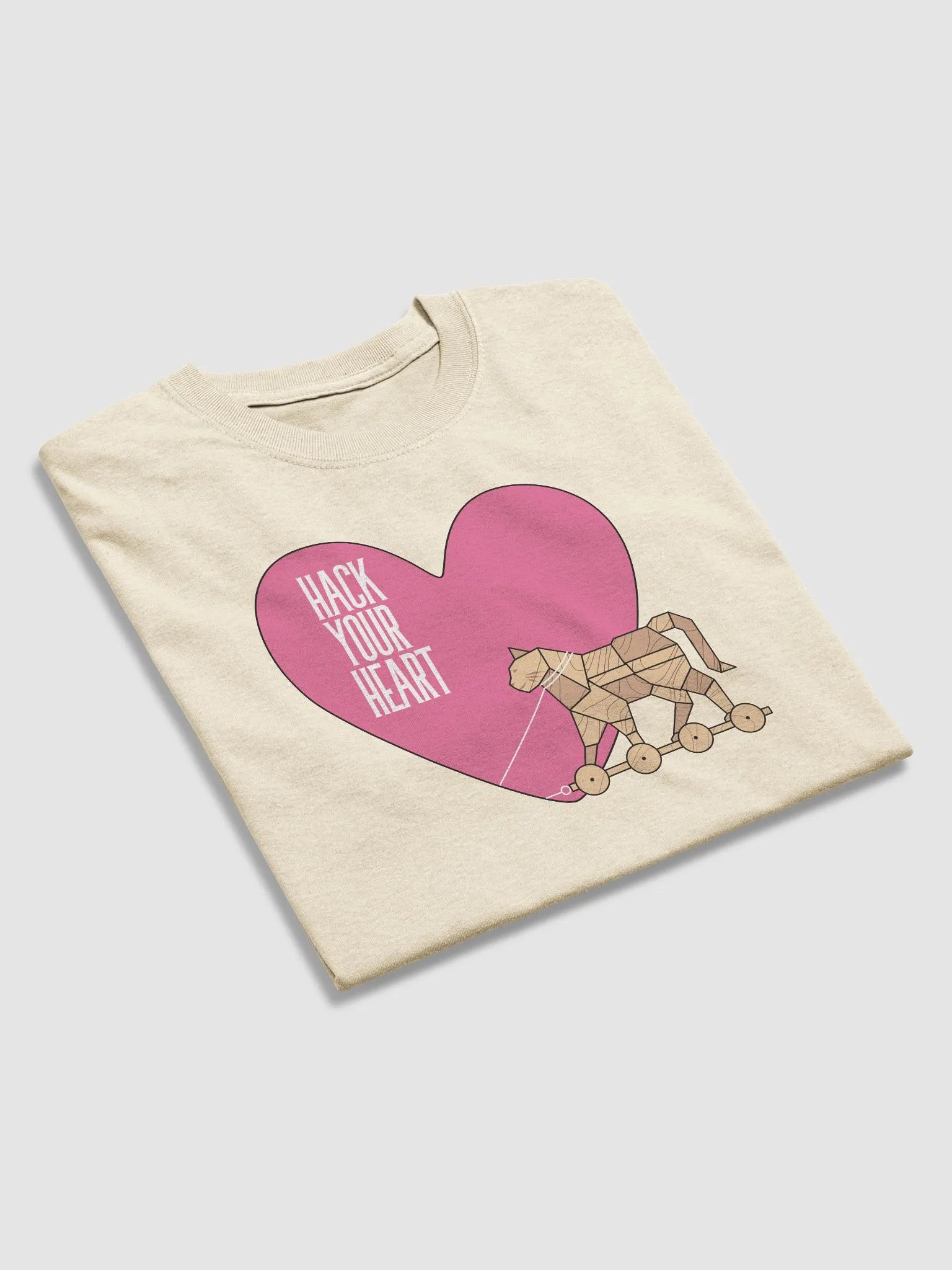 Hack Your Heart Heavyweight Unisex T-Shirt product image (3)