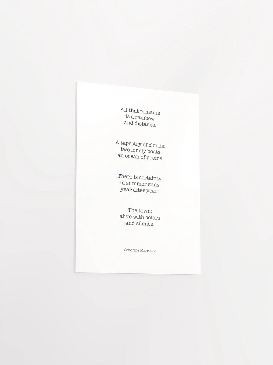 Four Haiku (Matte Poster) product image (3)