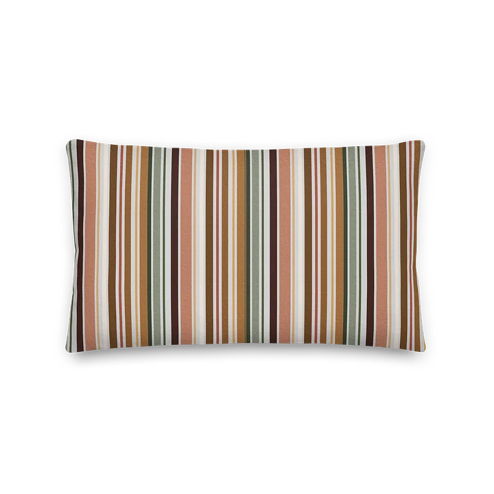 Autumn Fields Stripes Fall Colors – Premium Pillow product image (1)