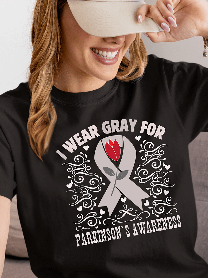 I Wear Gray For Parkinson Awareness, Flourish Comfort Colors T-shirt product image (1)