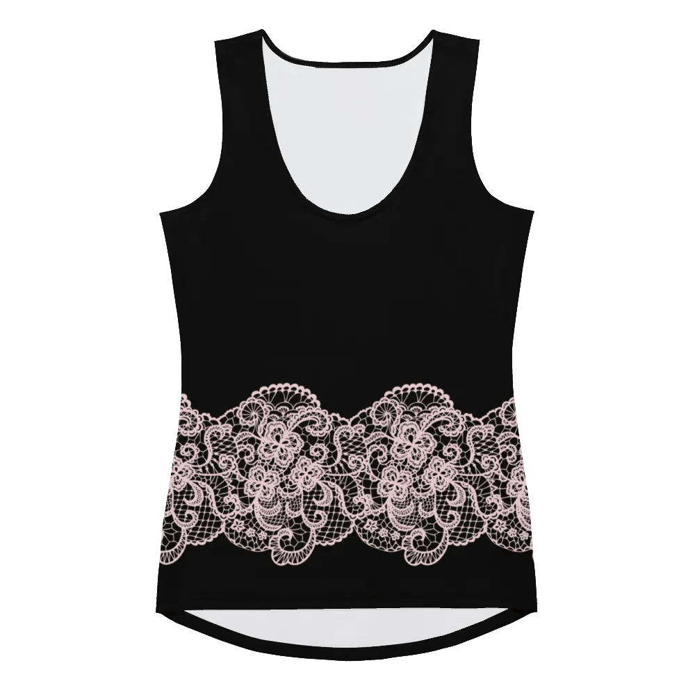 Lace Pink Premium Sleeveless T-Shirt product image (3)