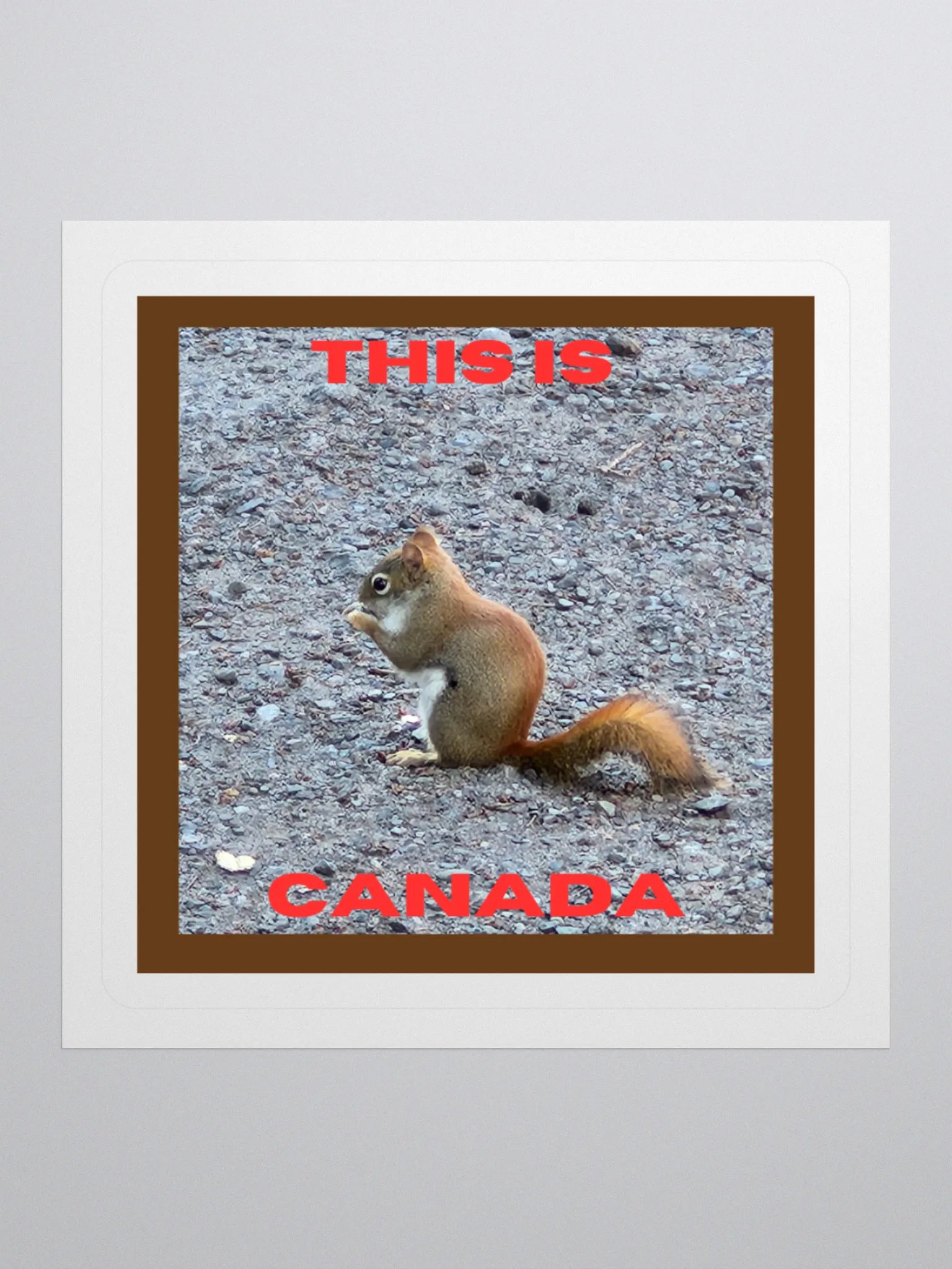 Adorable Red Squirrel Kiss Cut Stickers product image (1)