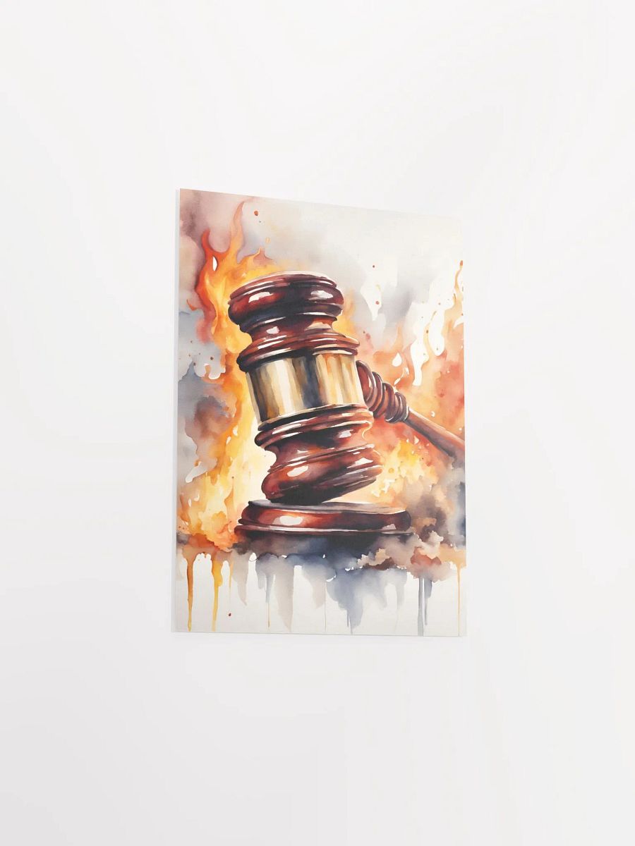 Flaming Gavel Poster product image (3)