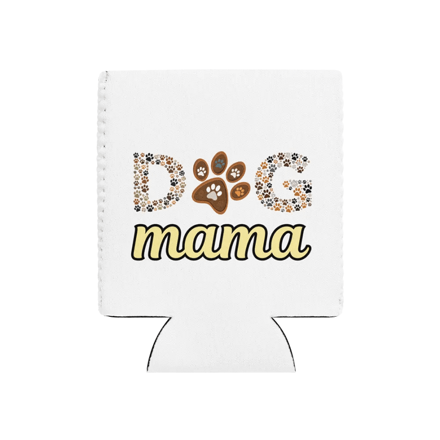 Dog Mama Paw Prints Can Cooler product image (1)