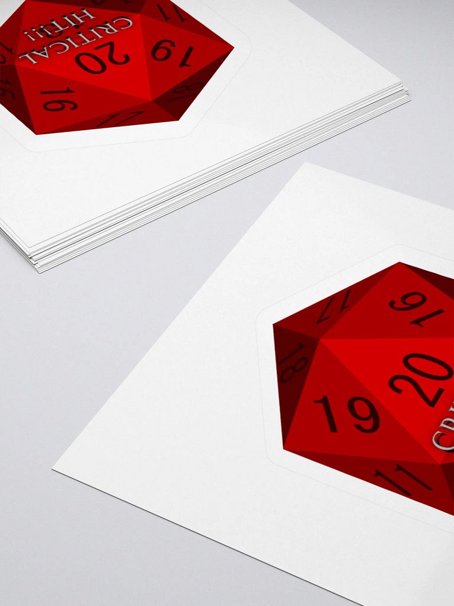 Critical Hit!!! D20 Stickers product image (4)