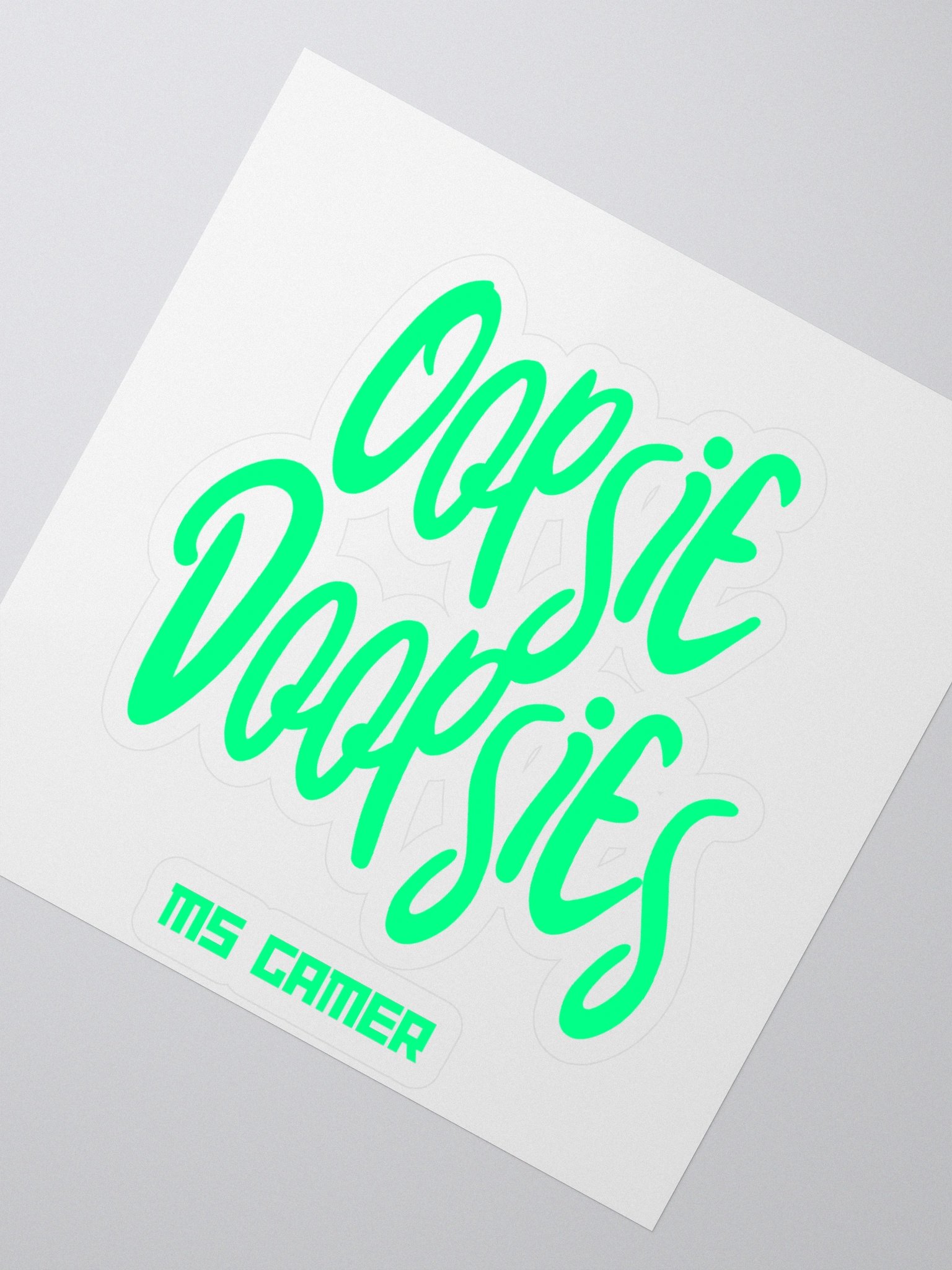 Ms Gamer Oopsie Doopsies Sticker - 4x4 product image (2)