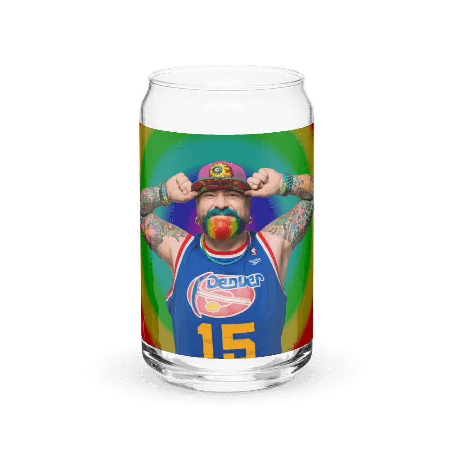 RainbowBeard Looney Can-Shaped Glass product image (1)