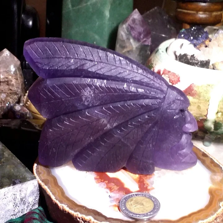 343g Fluorite Headdress Totem product image (1)