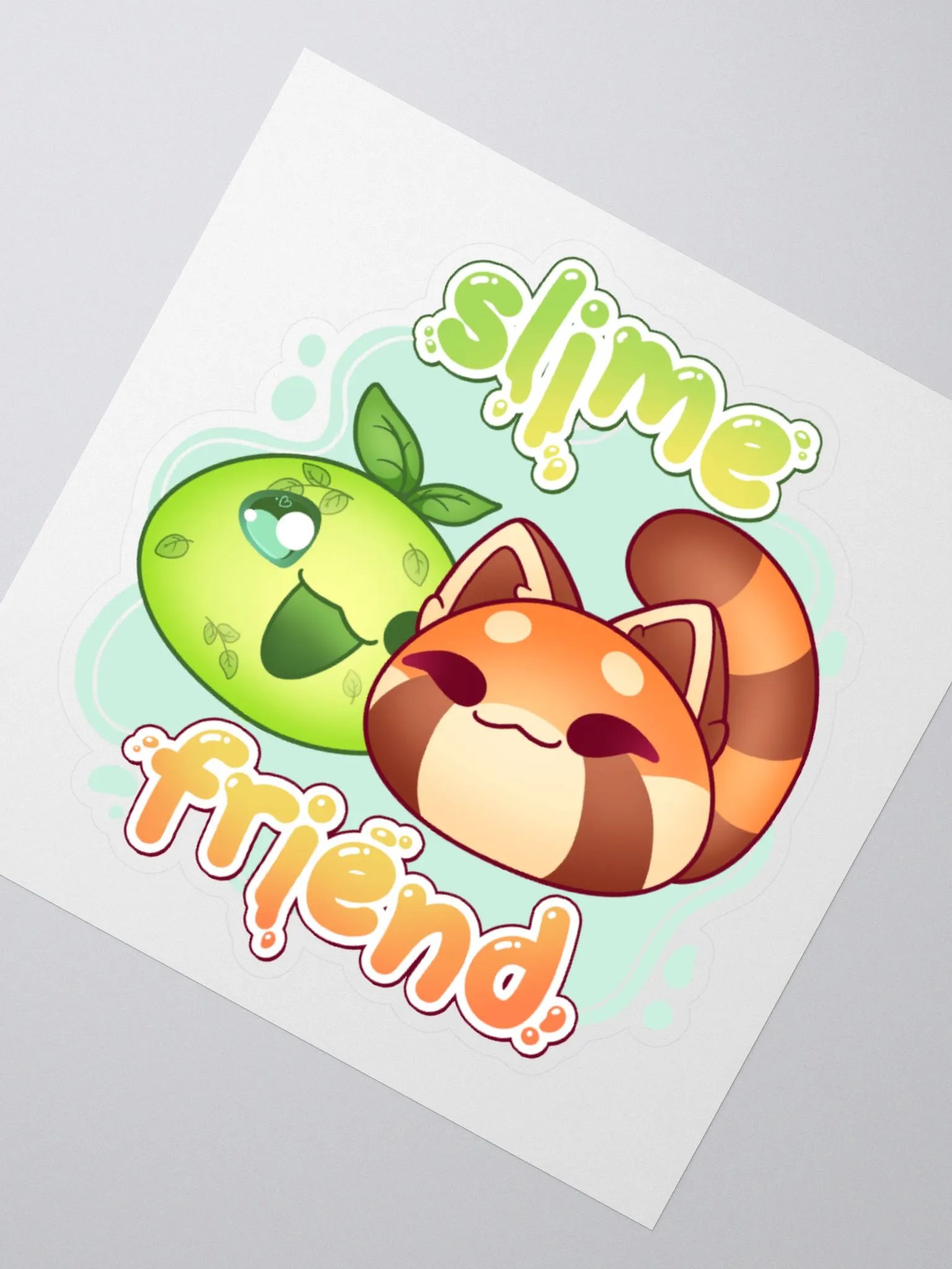 Slime Friend Kiss Cut Sticker product image (6)