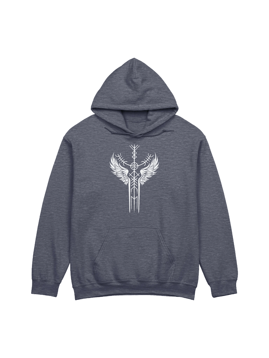 The Valkyrie Stave Hoodie (white print) product image (4)