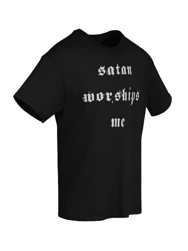 Satan Worships Me Tee product image (2)
