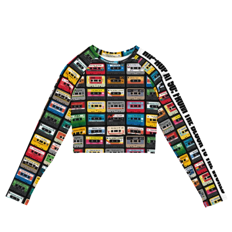 Hip-Hop at 50 Long Sleeve Crop Top Image 1