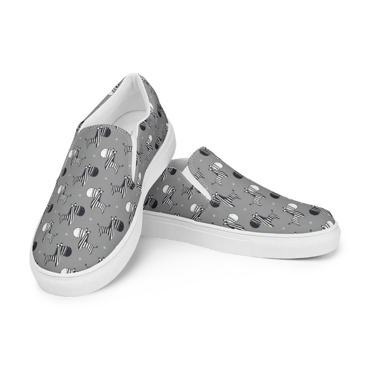 Kawaii Mystique Zebra Canvas Slip-Ons product image (1)