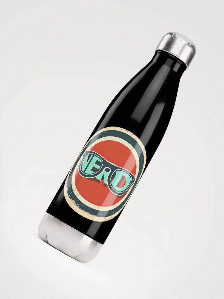Vintage Nerd Stainless Steel Water Bottle product image (2)