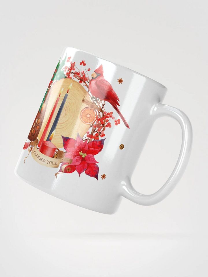 Blessed Yule WHITE GLOSSY MUG product image (2)