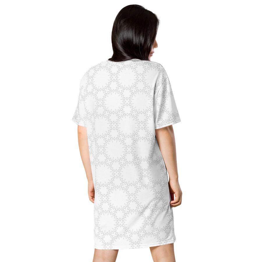 Abstract Pale Monochrome Shapes T Shirt Dress product image (4)