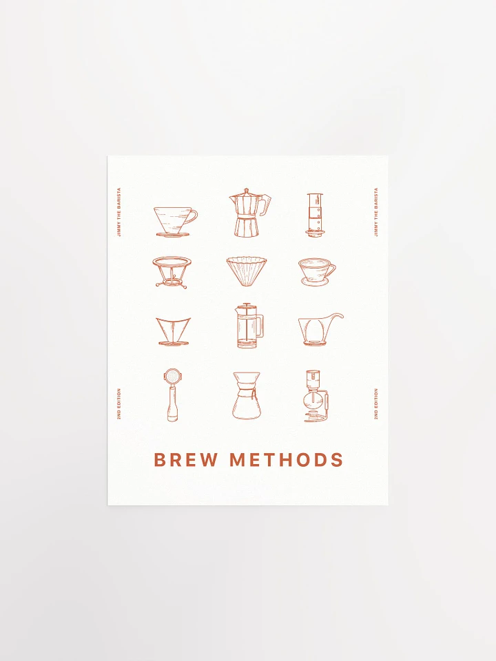 brew methods poster // v.02 (red) [PRINT] product image (1)
