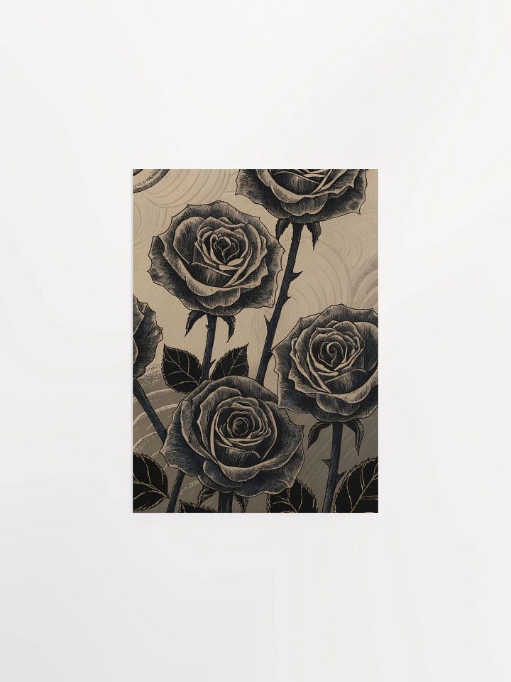Ethereal Noir Roses Poster product image (3)