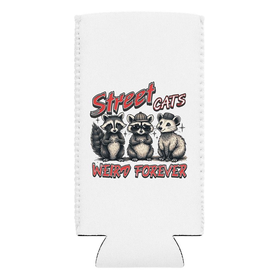 Street Cats Weird Forever Raccoon Can Cooler product image (1)