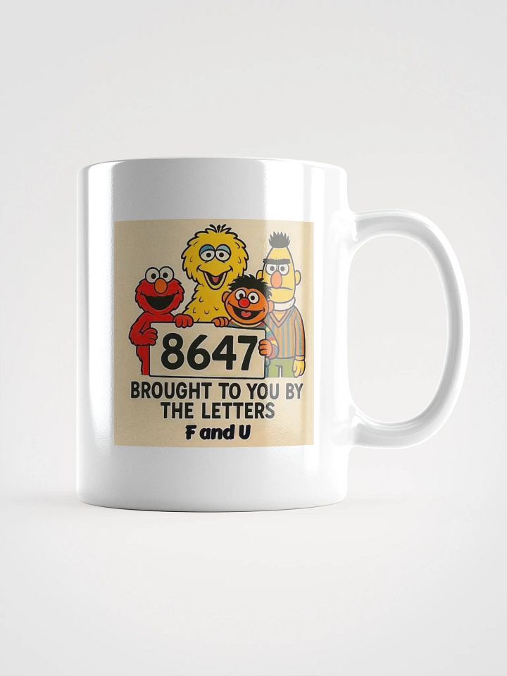 8647 Brought to you by the letters F and U Coffee Mug Comes in Small Medium and Large product image (1)