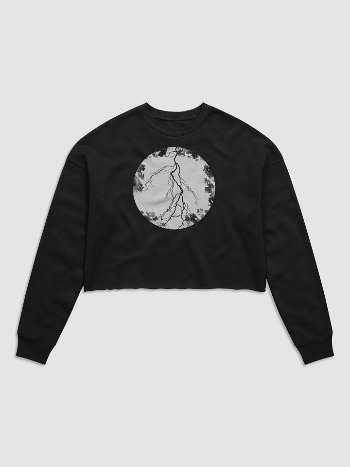 Full Moon, Lightning and Blood Crop Sweatshirt product image (2)