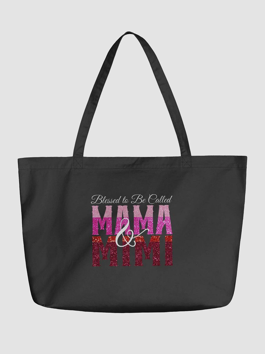 Blessed To Be Called Mama and Mimi, Mothers Eco Tote Bag - Black product image (1)