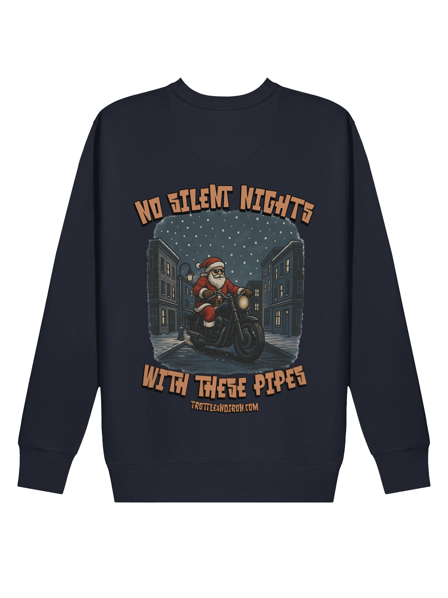 Throttle & Iron “No Silent Nights with These Pipes” Pocket Sweatshirt product image (6)