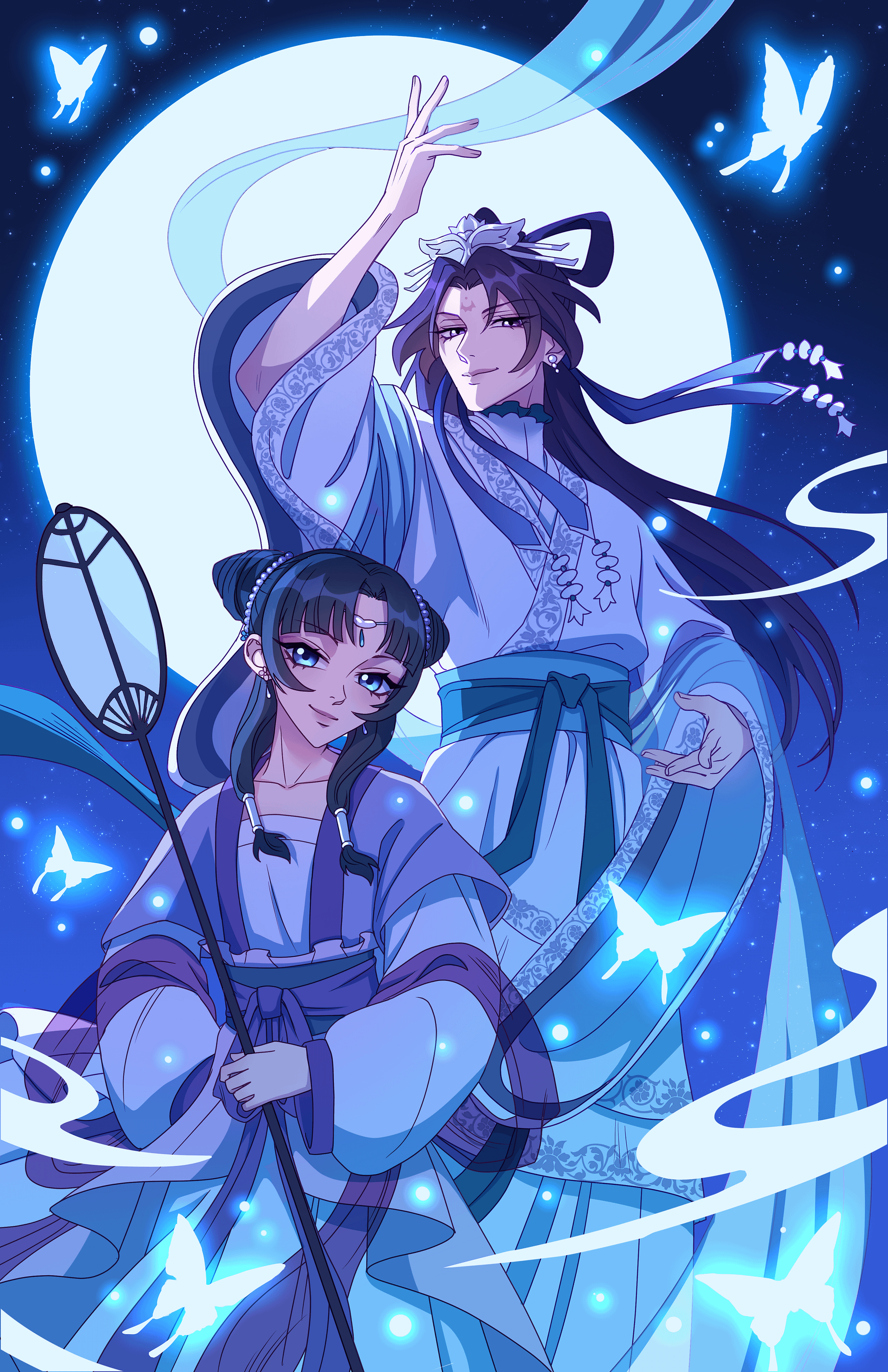 Apothecary Diaries Moon Fairy 11x17 Art Print Jinshi/Maomao product image (1)